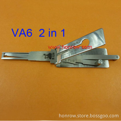 Original Lishi Peugeot VA6 in 1 lock pick and decoder combination tool with best quality